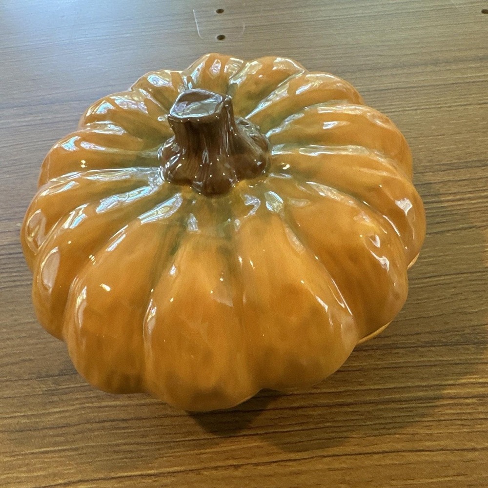 NEW Department 56 Harvest Pumpkin Serving Dish W/lid 56-33379 Fall Decor